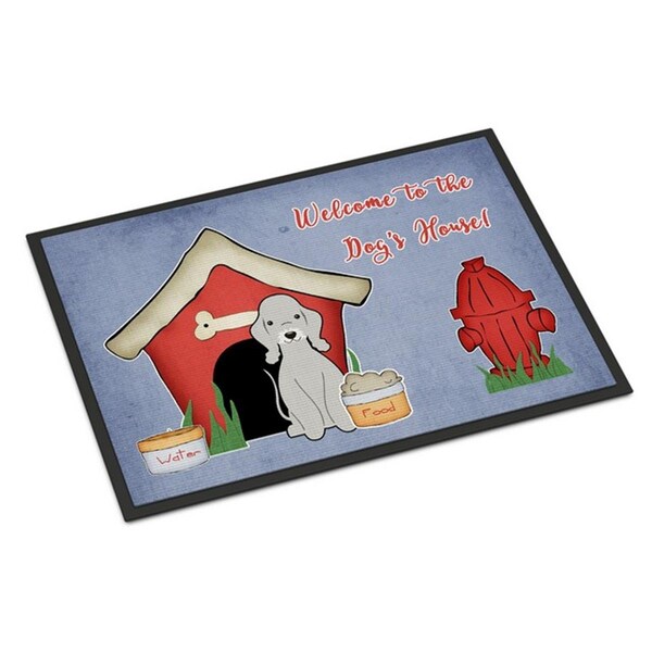 Carolines Treasures Dog House Collection Bedlington Terrier Blue Indoor or Outdoor Mat, 24 x 0.25 x 36 in. BB2844JMAT - main
